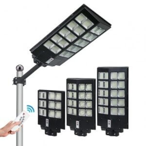 LAMPA SOLARA LED, JORTAN, 1000W, CORP ILUMINAT, CU INCARCARE SOLARA, PANOU FOTOVOLTAIC, SUPORT, TELECOMANDA